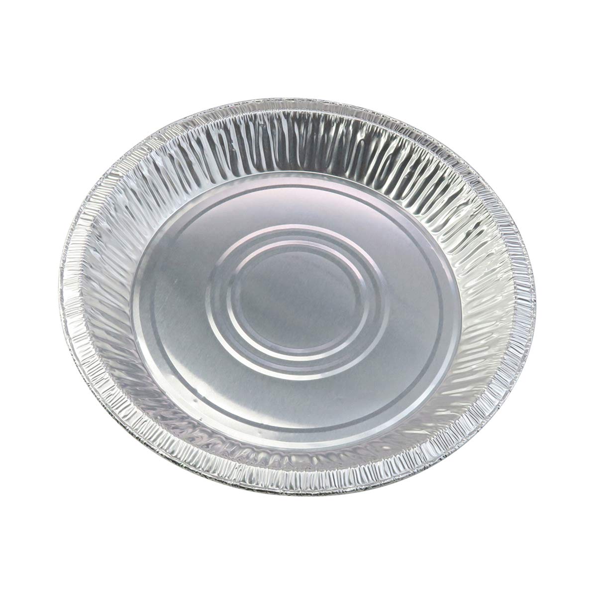 Safca 10" (Rim to Rim 9-5/8") Disposable Aluminium Pie Pans #1042 - Pack of 12