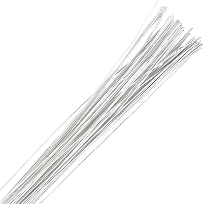 Culpitt 24 Gauge White Florist Wire 36cm 50 Pack Paper Covered