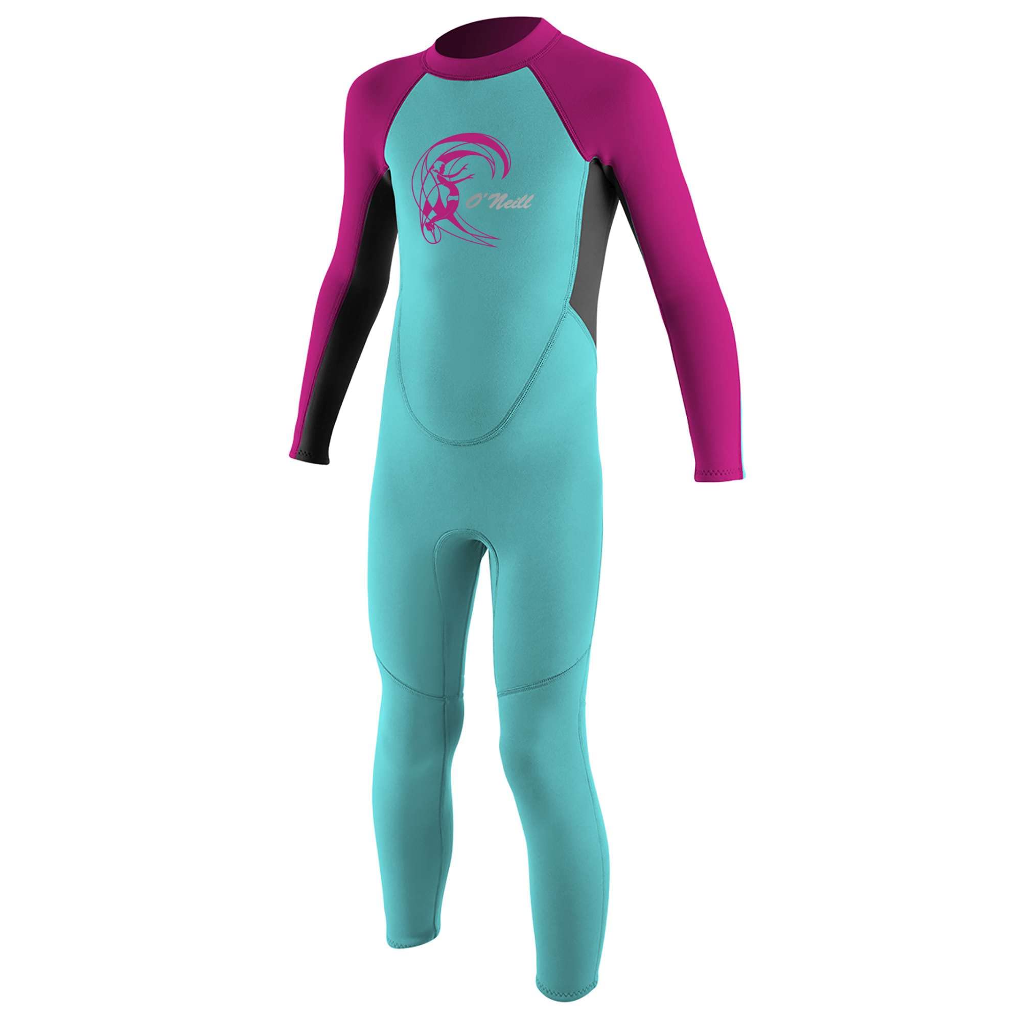 O'NEILL ONeill Toddler Reactor 2mm Back Zip Wetsuit AQUA BERRY
