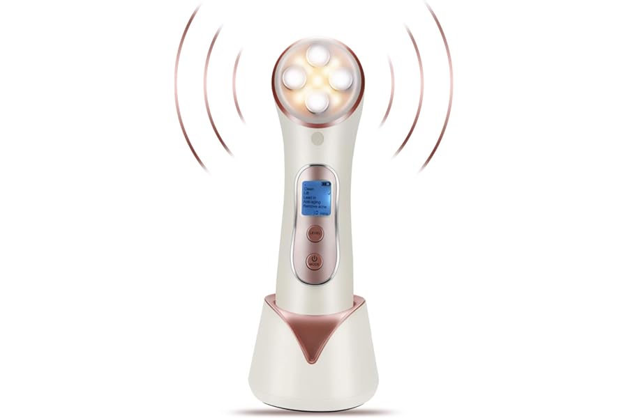 High Frequency Facial Machine 5 in 1 Facial Massager Micro-Current Recharable Facial Frequency Device