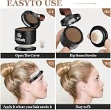 LOPHE Hairline Powder & Root Touch Up Dark Coffee Waterproof Windproof view 6