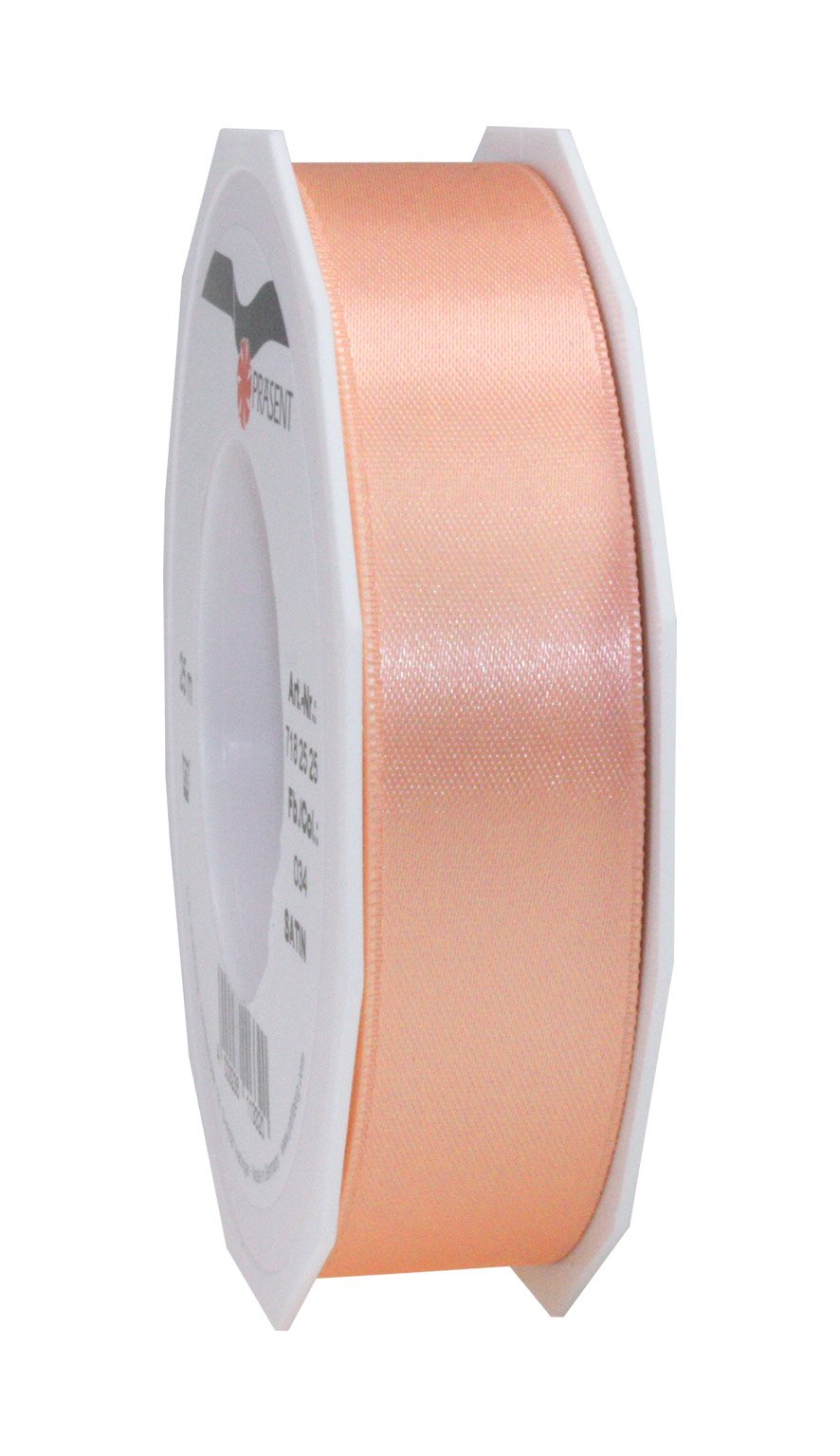 C.E. Pattberg SATIN apricot gift ribbon, 27 yards for Wrapping Gifts, 1 inch width, Ribbon for Decorating & Crafting, Decorative Ribbon for Gifts, for every occasion