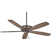 MINKA-AIRE F695-HBZ Kafé 52" 5-Blade Ceiling Fan in Heirloom Bronze Finish with Aged Boardwalk Blades