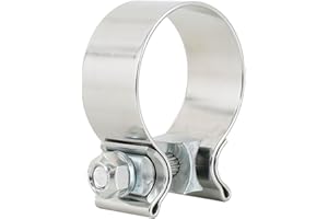 ELIFECENTER Emotor Stainless 3 Inch Narrow Band Exhaust Seal Clamp for OD 3" Exhaust Pipes/Muffler/Tips
