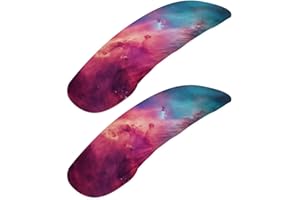 Wanzuoeng 2 Piece Galaxy Print Office Chair Arm Covers, Removable Office Chair Cover Stretchy Armrest Covers for Computer Rotating Boss Chairs, Home Decor