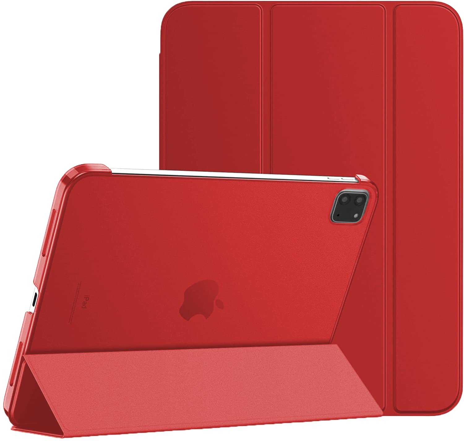 Magnetic Smart Case for Apple iPad Pro 11 2022/2021/2020 Stand Cover with Sleep/Wake Function & Apple Pen slot A2435 A2761 A2301 A2459 A2228 A2068 A2230 A2231 (Red)