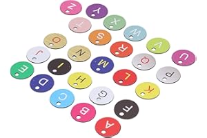 Cryfokt 26PCS Beehive Numbered Tag Marker Livestock Management Beehive Label Easy Access ABS for Animal Husbandry (26 Color L