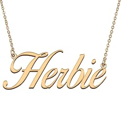 HUAN XUN Customized Custom Simple Any Name Necklace