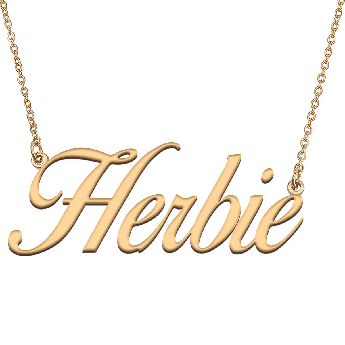 HUAN XUN Customized Custom Simple Any Name Necklace