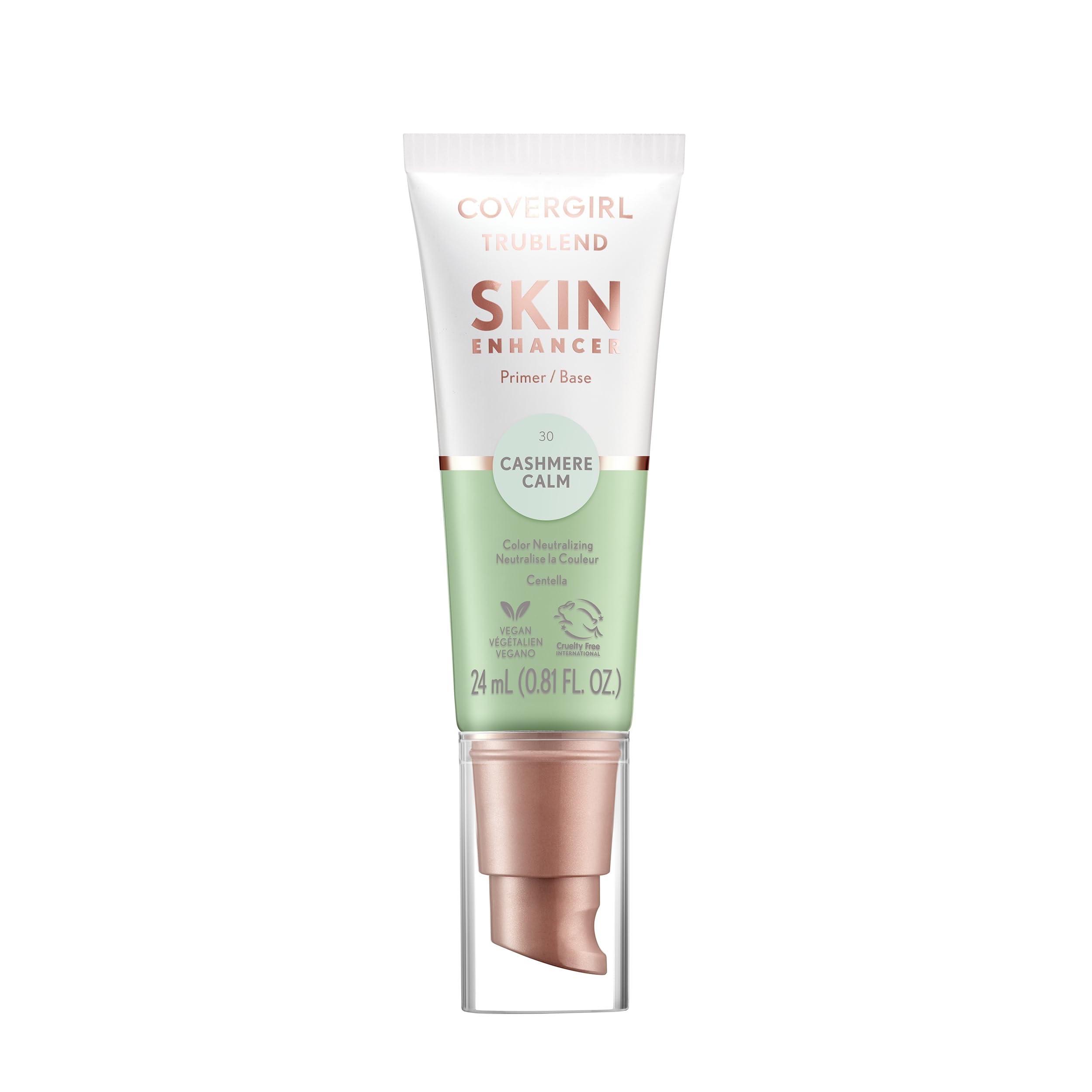 Photo 1 of CoverGirl TruBlend Skin Enhancer, Cashmere Calm, Primer, Plumps Dry Skin, Blurs Pores, Hydrating, Brightening, Lasts All Day, 0.81oz
