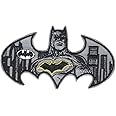 C&D Visionary DC Comics Batman Grayscale Reflective Patch, Grey, Black