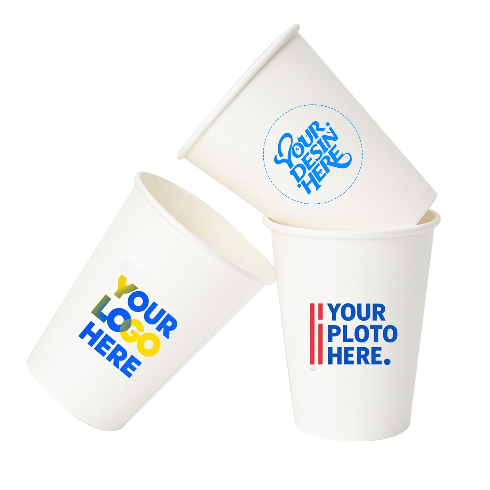 ECOEXTRA Custom Paper Cups, Personalized Disposable