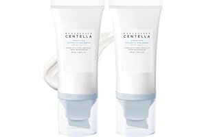 PUTYHET 2PCS Centella Sunscreen SPF 50, 50ML Madagascar Sunscreen Face Serum, Daily UV Defense Sunblock Summer Sunscreen for Face, 𝑻𝒓𝒂𝒗𝒆𝒍 𝑬𝒔𝒔𝒆𝒏𝒕𝒊𝒂𝒍𝒔 for Black Girl