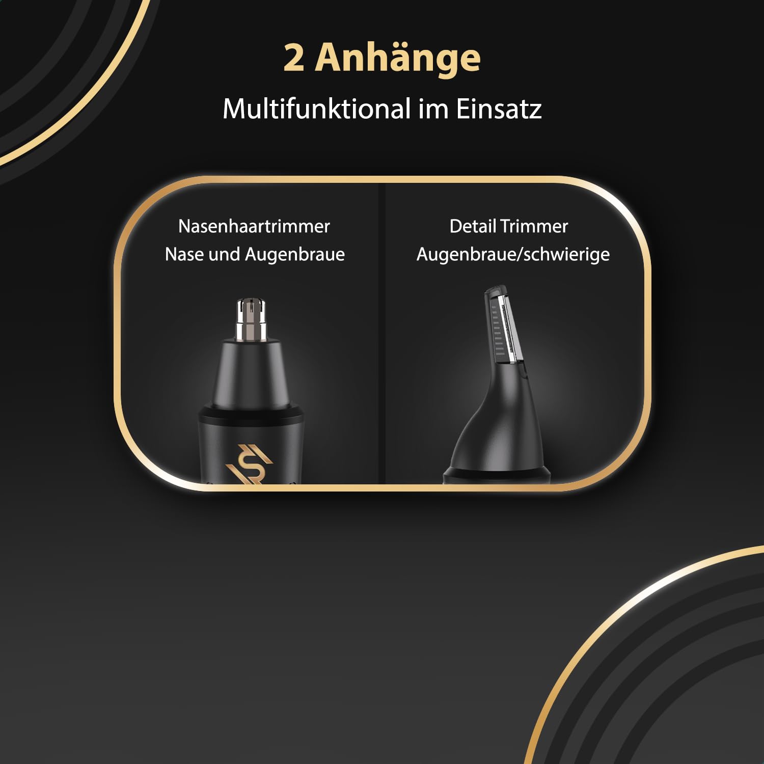 Wellshave 2 in 1 Nasenhaartrimmer - Augenbrauen- und Ohrhaartrimmer - Nasenhaarschneider - Nasenhaarentferner - Nasentrimmer - Ohrhaarentferner - Nasenrasierer 4