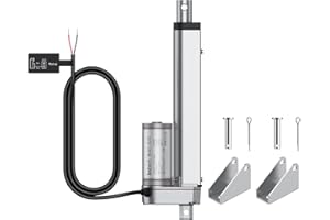Justech 12V Heavy-Duty Linear Actuator 330lbs/1500N-6inch/150mm Silent IP54 Electric Actuator with Brackets for Electric Windows, RV Adjustments, Solar Trackers, Industrial Machinery
