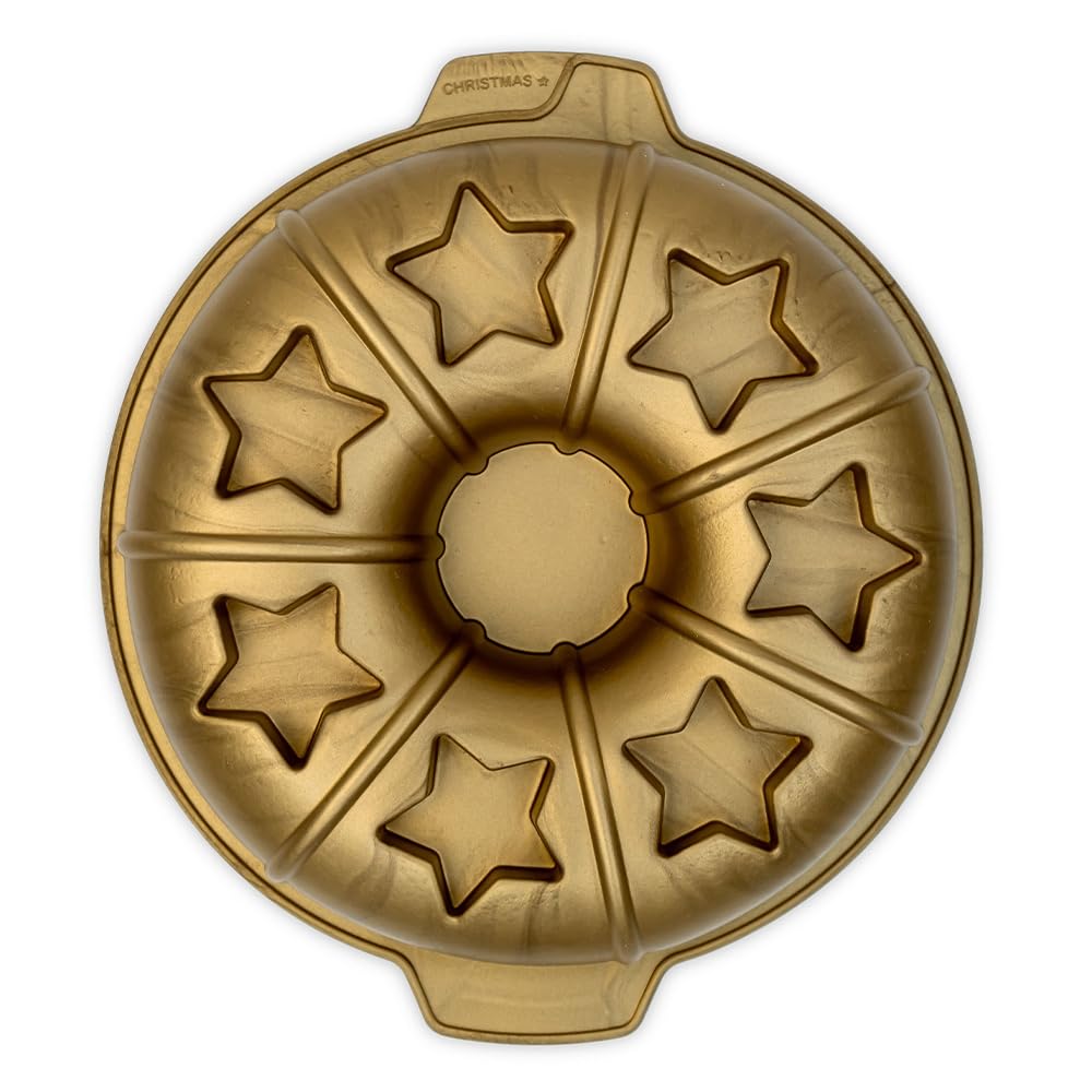 CECOA Christmas Wreath Mould with Stars Design