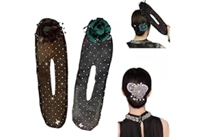 DUMWICK Ball Hair Clip with Bun Maker Twister for Long Thick Hair, 2024 New Lazy Curler with Easy Fast Snap Roll Hair Tool, Flower Bun Roller Hair Styling Accessories for Women (2pcs-C)