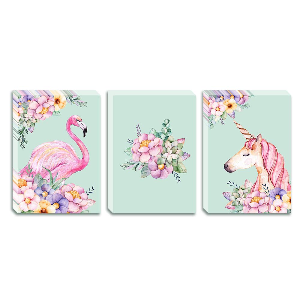Loboo Idea Boho Decor Canvas Print: Ready to Hang Canvas Wall Art. Animal and Plant Picture Canvas Prints Framed Posters Hanging Artwok for Living Room Decoration.(Size: 30x40cm, 3 Pack)