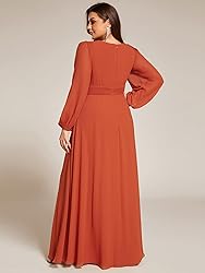 Ever-Pretty Women's Round Neck Long Lantern Sleeves
