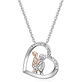 Mother Daughter Necklace Jewelry-Mom and Daughter Gifts-Mom Daughter Birthday Christmas Mothers Day Valentines Gifts