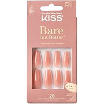 Amazon.com: KISS Gel Fantasy - Uñas de gel esculpidas listas para ...
