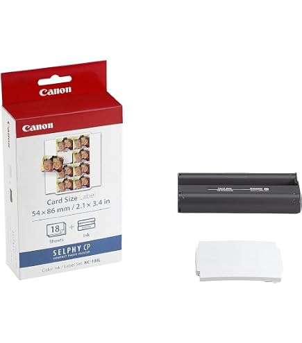 Canon XS-20L Fotopapier Doppelpack Für Selphy QX10 – 40 Ausdrucke, 72x85 Mm, Glänzend, Sublimation