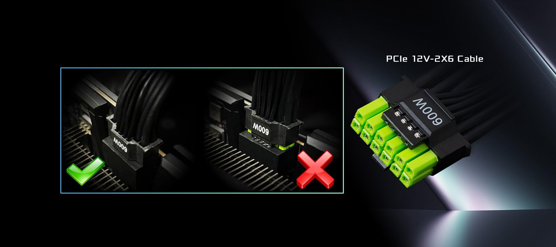 Asrock Tc-1300T, Psu, 1300W, 80 Plus Titanium, 135 Mm, Modular, Pci-E 5.1 (12+4Pin) X2, Pci-E (6+2 Pin) X8, Sata (5 Pin) X9 - View 7