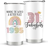 kdxpbpz 31st Birthday Gifts for Women Her, 1995 31st Birthday Decorations for Woman, 31 Year Old Gifts For Women, Mom, Wife, Sister, Friend, 20 oz Stainless Steel Vacuum Insulated Tumbler