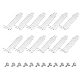 MECCANIXITY 12PCS Silvery White PCI Slot Cover Dust