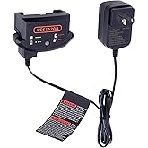 Tulepowceeng LCS1620B Charger Compatible with Black and Decker 20V 12V Max Lithium Battery LBXR20 LBX4020 LBX20 LBXR2020 Replacement for 20v Lithium Battery Charger LCS1620 BDCAC202B