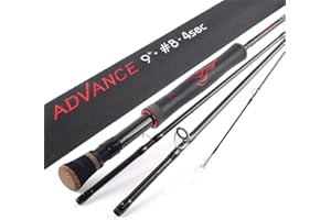 Maxcatch Advance Fly Fishing Rod 5/6/8wt 9FT Super Light Fast Action with Rod Tube
