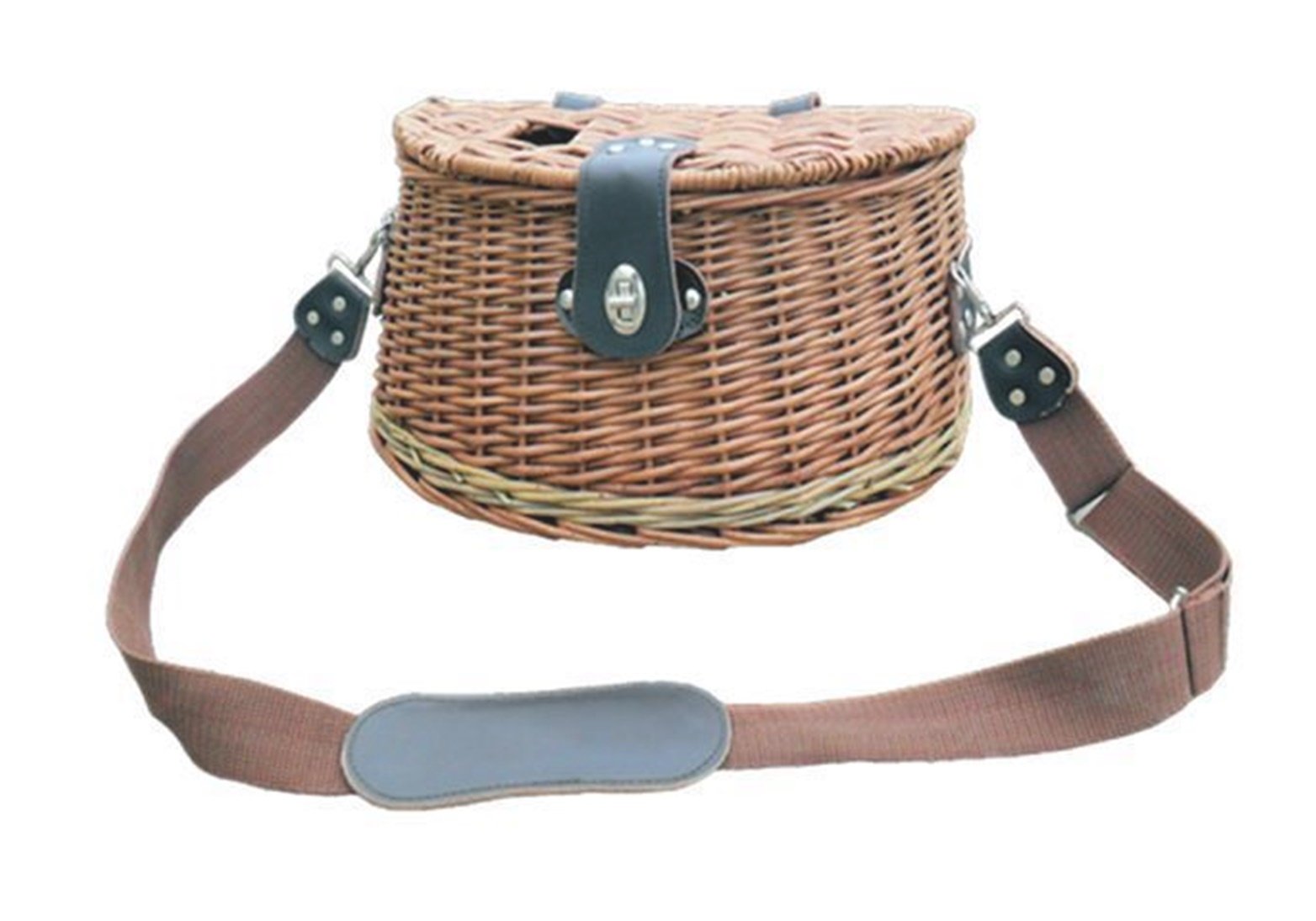 Red Hamper Flying Fishing Creel, Wicker, Brown, 22 x 35 x 19 cm