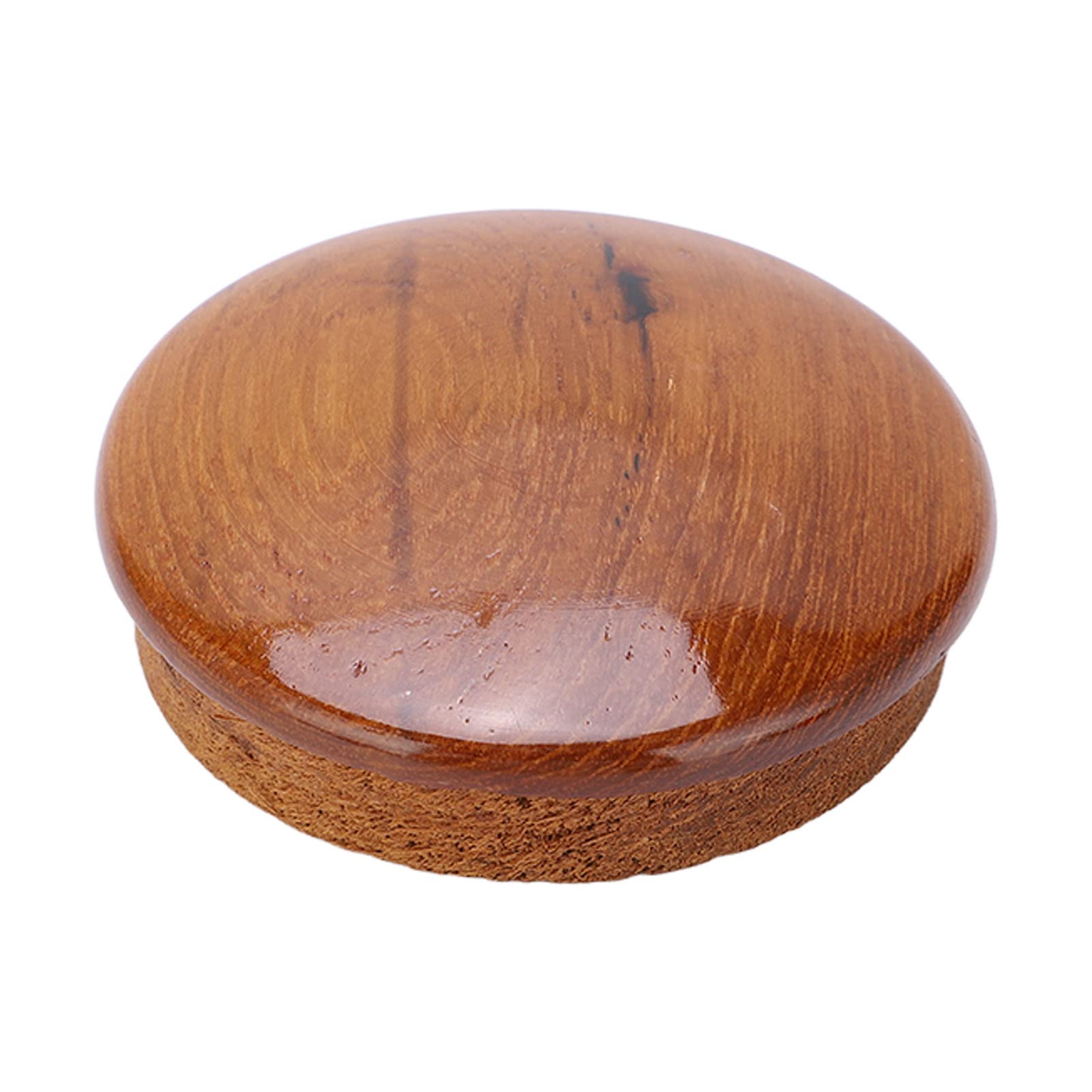 Boat Steering Wheel Center Cap,Marine Steering Wheel Center Cap 63.5mm/2.5in Teak Wood Gloss Finish for Yachts Boats.