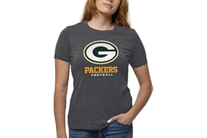 Team Fan Apparel Women's NFL Ultimate Fan Logo Short Sleeve T-Shirt - 100% Cotton - Officially Licensed - Tagless Tee