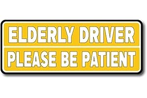 Magnet Me Up Elderly Driver Please Be Patient Magnet Decal, 3x8 Inches, Heavy Duty Automotive Magnet for Car Truck SUV Or Any Other Magnetic Surface