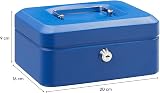 Arregui C9225 Blue Steel Money Box Cash Box with Removable Tray & Keys view 6