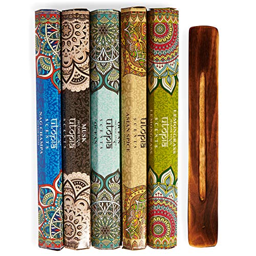 Utopia Scents Premium Natural Incense Sticks Variety Pack 75 Scented