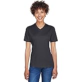 Team 365 Ladies' Sonic Heather Performance T-Shirt L BLACK HEATHER