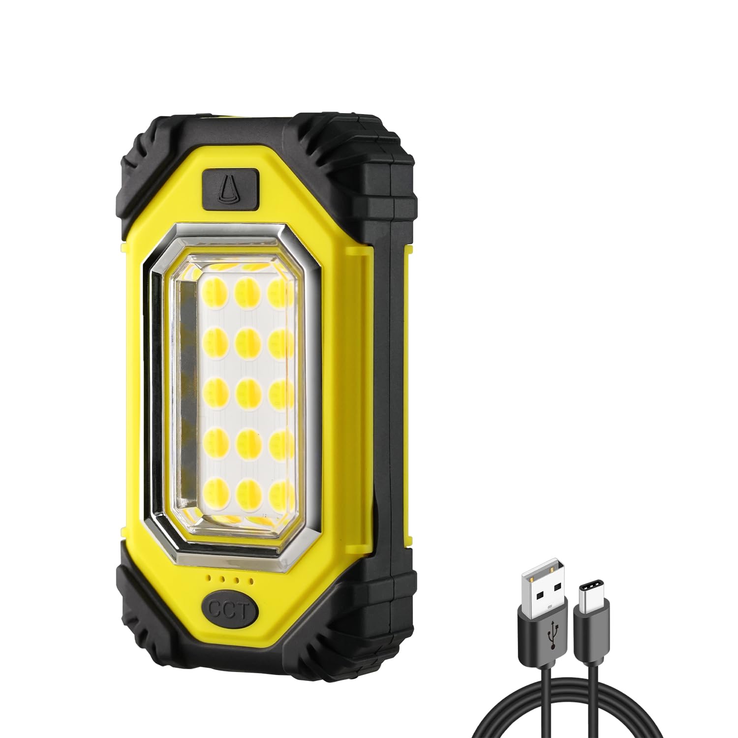 Napatyre LED Rechargeable Work Light, 8000mAh Battery Portable Floodlight with Magnets & Hanging Hook, 6 Modes LED Spotlight for Car Repairing Job Site Lighting and Emergency