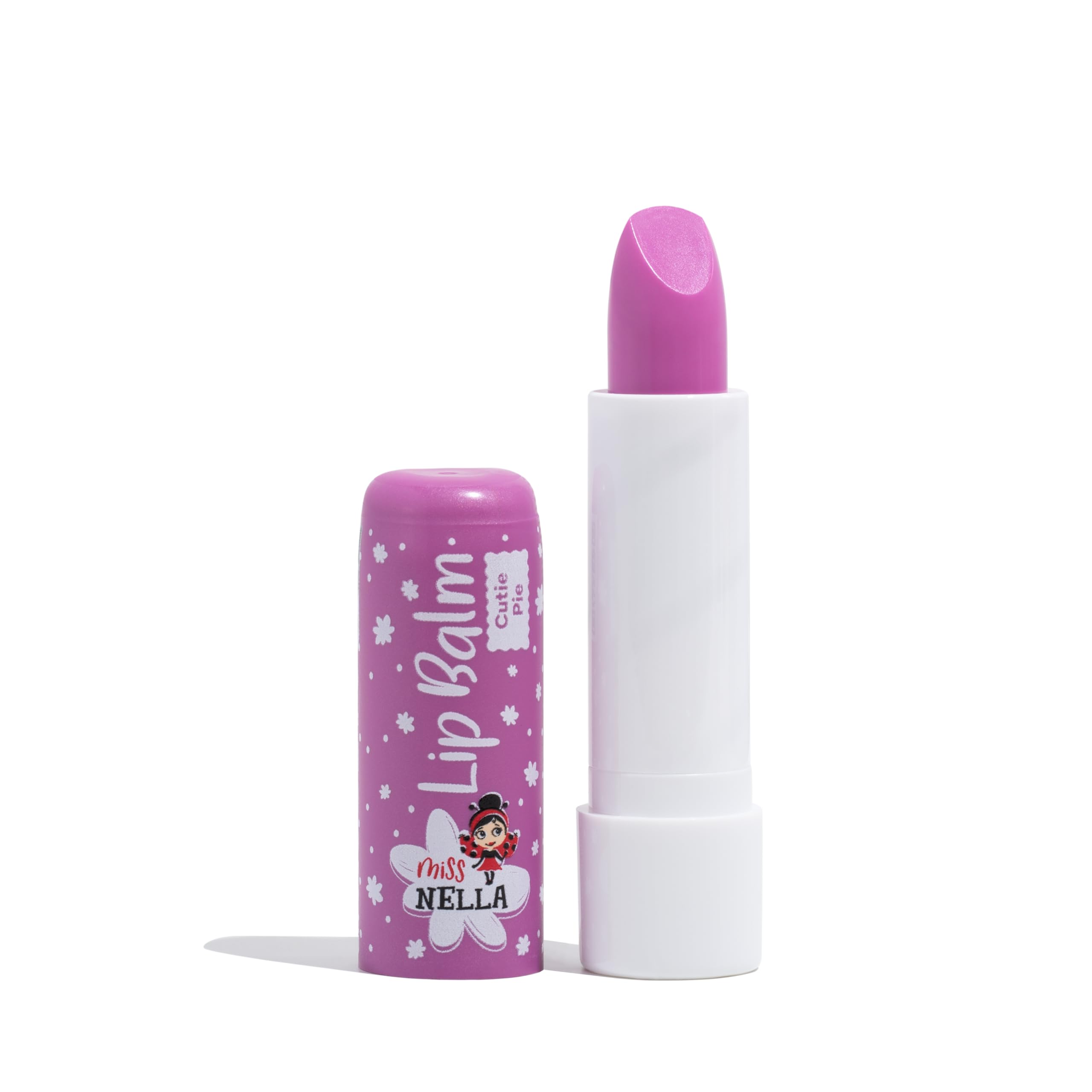 Miss Nella CUTIE PIE, purple Hypoallergenic children Lip Balm, Non Toxic Make Up for kids, perfect for those with sensitive skin.