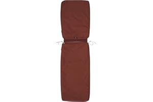 Classic Accessories Ravenna Water-Resistant 72 x 21 x 3 Inch Patio Chaise Lounge Cushion Slip Cover, Spice, Patio Furniture Cushion Covers