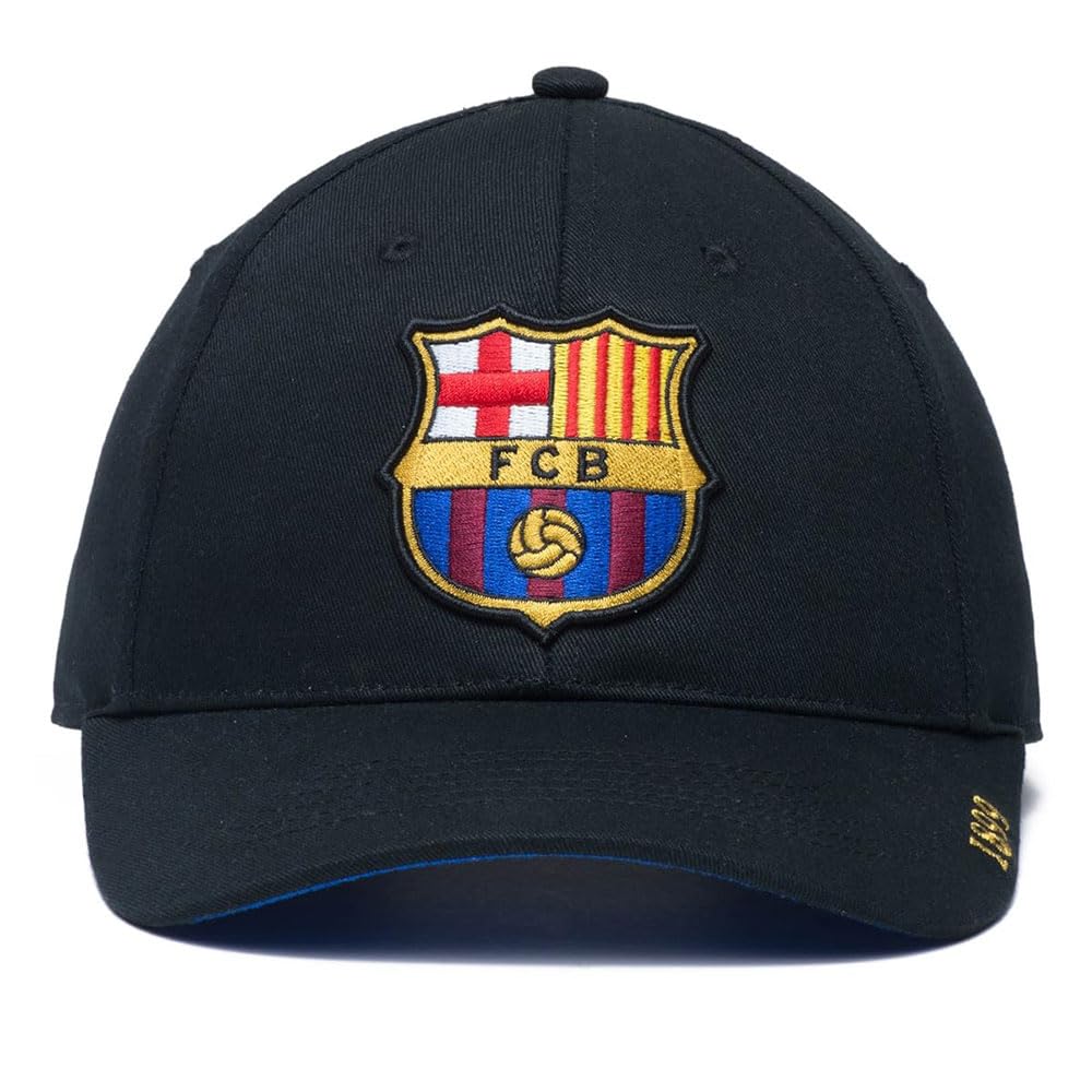 Photo 1 of Fan Ink Limited FC Barcelona Adjustable Snapback Hat, Black, One Size
