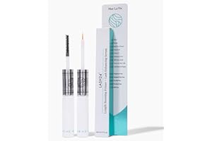 Lash24 by Hair La Vie - Eyelash Serum & Eyebrow Serum - Lash Enhancer and Primer - Dual Formula with AM Lash Primer & PM Lash Boost - Long Lash Serum to Lengthen Lashes All Day - 2-Month Supply