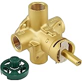 2510 Shower Valve Compatible with Mo-en PosiTemp Pressure Balancing Brass Tub Shower Valve with 1/2 Inch IPS Connections 4-Po