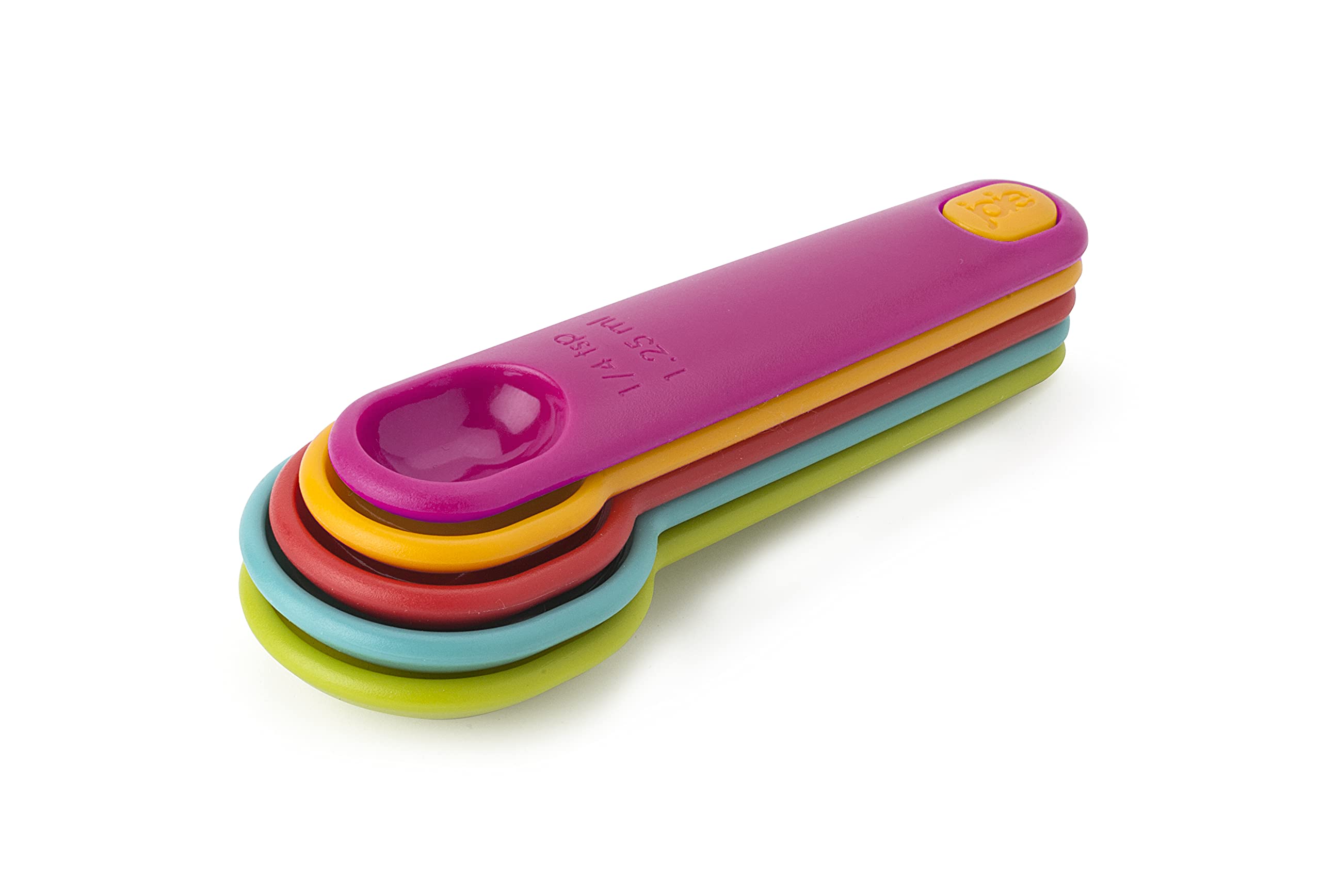 Joie Measuring Spoons Set – 5-Piece BPA-Free Plastic Measuring Spoon Set for Baking & Cooking, Multicolor