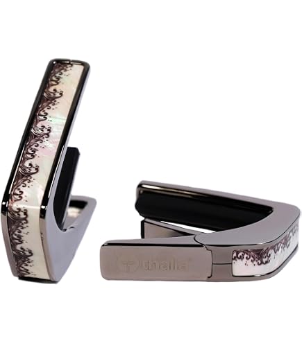 Bouton De Capot Chromé Avec Insert Blanc Perle - Finition Thalia - Pour Personnalisation Auto