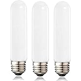 XININSUN T10 led Bulb, Dimmable T10 Frosted led Light Bulbs,8W Led Tube Bulbs, 60-75 Watt Equivalent,4000K Daylight White,E26