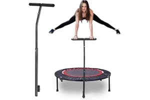 LANGZIHT Rebounder Handle Bar Accessory - Provides Stable Bouncing Support - Fits Trampoline Feet Less Than 2.5 cm/0.98 Inches in Diameter - Comfort Foam Handles - (Trampoline Not Included)