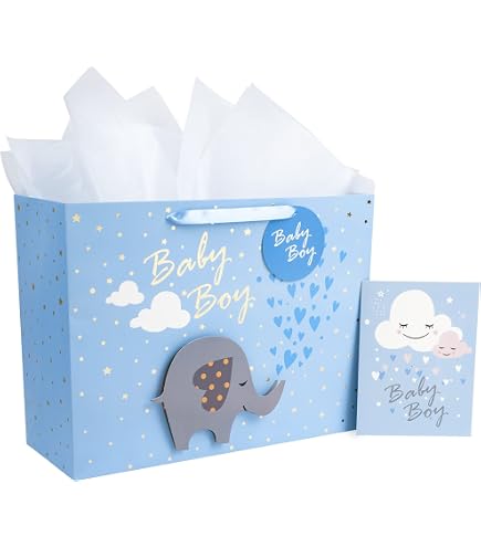 Lyforpyton Sacchetto Regalo Rosa Little Princess 32x12x25 Cm Con Carta Velina E Biglietto, Per Compleanno Bimba E Baby Shower
