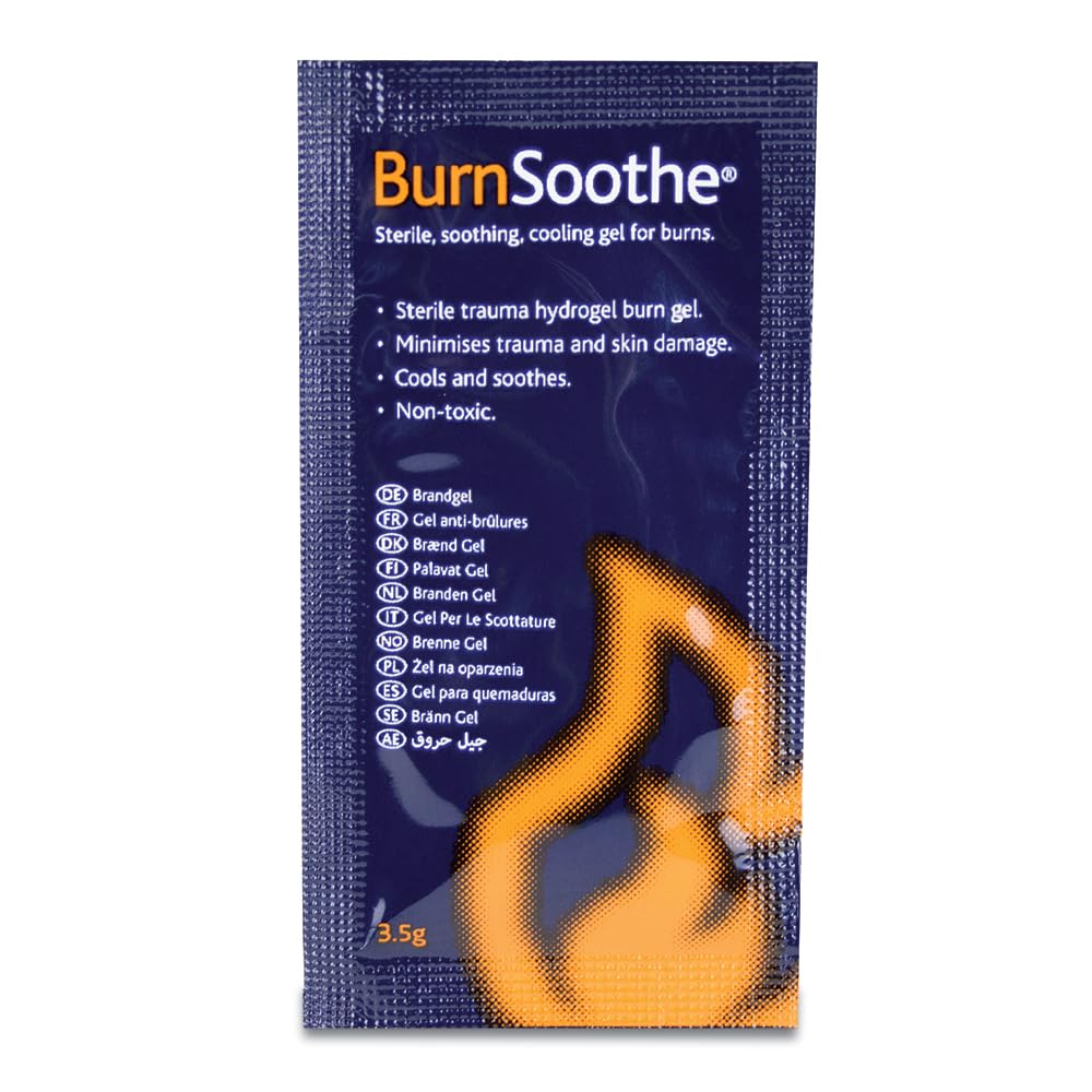 Reliance Medical - Burnsoothe/Reliburn Burn Blot Sachet - Sterile, Non-Toxic, Soothing, Cooling Gel For Burns To Minimise Trauma And Skin Damage (Box of 25 - 3.5 g Per Single Use Unit)